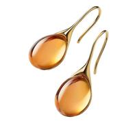 mophrati Charming Girls Stud Earring And Hoop Dangle Earrings Set Choice For Sensitive Ears During Holidays Approximately 5.6cm High.Women's Dangle Earrings Are Beautifully Worn, Amber, 5.6cm
