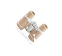 mophrati Child-Friendly Binoculars with 4x30 Magnifying Capability Outdoor Activities and Bird Watching Adventures Compact Binoculars for Kids Pretend Bird, Coffee White, 8.8x11x4cm