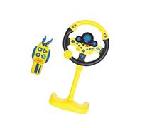 mophrati Children Kids Gifts Driving Education Toy Provides Engaging Play While Developing Essential Skills In Young Kids Simulated Steering Wheel Toys Driving Controller, Yellow, 49x25cm