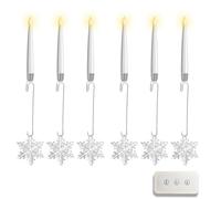 mophrati Christmas Tree Candles Remote Clear Crystal Ball Hook, Tree Set Party With Crystal Flickering Christmas,For Decor, type+1