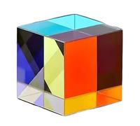 mophrati Cmy Cube Glass Light Window Glass For Science Experiments Small.Packed In Nice Gift Box Crystal Prisms Hanging Crystals