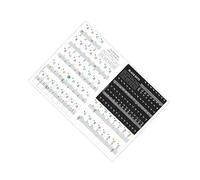 mophrati Colorful Piano Keyboard Stickers For Beginner Easy To Maintain Music Note Stickers Teaching Aids Fitted Keyboard Piano Sticker Key Sticker