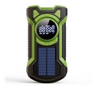 mophrati Compact And Portable Radio With IPX5 Water Resistance Hand-crank Power Generation For Multi-functional Emergency, green