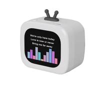 mophrati Compact Bluetooth Speaker With Smart Alarm Clock And LCD Screen Easy To Carry When Going Out ABS Speaker Bluetooth