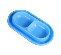 mophrati Compact Feeding Set Designed With Ants Away Moat Indoor Easy To Clean For Busy Owners Which Is Resistant To Falling And Biting Cat Food And Water Bowl