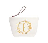 mophrati Compact Toiletry Bag - Small Occupation in Bag Yet Spacious Inside Lovers Women Cosmetic Toiletry Bags Travel Letter, E