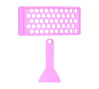 mophrati Complete DIY Lip Balm Experience With User-Friendly Filling Tray And Spatula Set Beginners Lip Balm Filling Tray Is Made Of PP DIY 50 Hole Spatula