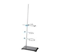 mophrati Complete Full Set Lab Iron Rack Suited For Supporting Diverse Learning Activities And Cultivating Research Skills In Students Chemistry Lab Stand Set Iron Stand With Base, Silver, 40cm