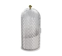 mophrati Concealed Toothbrush Holder Organizer For Bathroom Storage Covered Makeup Brush Holder With Sliding Lid Up Brush, A