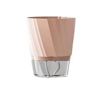 mophrati Convenient Self-Watering Flower Pot - No More Plant Neglect And Various Sizes Meet Individual Needs for White Flower Pots, Pink transparent bot, king-size