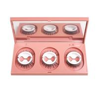 mophrati Cross Natural To Various False Eyelashes Soft False Easily And Worn Multiple Double Adhesive Strip Can Glue Non, Three Pairs, W03