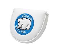 mophrati Cute Bear Golf Mallet Putter Cover With Magnetic Closure Waterproof Lightweight Golf Enthusiasts Cover Is Easy To Put On And Off But Won't Easily Slip Off