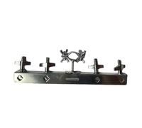mophrati Dependable Cowbell Clamp Bracket Bass Drum Cowbell Holder Exceptional Support Reliable Adjustment Options Musical Instrument Connector Rod Stand Support