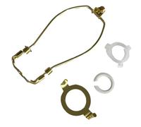 mophrati Detachable Lamp Harp with Finial for TableFloor Light Sturdy and Durable Bracket Holder , Gold , 10 inch