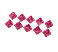 mophrati Dice Games For Families 10 Sided Dice 16mm Set With Colorful Interactive Play Supplementing Math Lessons And Encouraging Simple Arithmetic Made Of Palstic