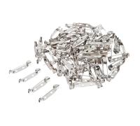 mophrati DIY Brooch Badge Pin Backs Brooch Badge Pin Back Blanks Craft Projects And Accessories DIY Back Blanks Dangles Blank Backs Can Be Glued Onto Any To Crafts.Good For Making Pins