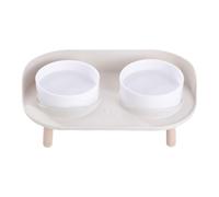 mophrati DIY Height Adjustable Elevated Cat Bowls With Detachable Stand Rods Cats Dogs Of Any Size Keeping Clean And Hygienic. DetachableBowl And Base Stand Can Be Taken Apart.