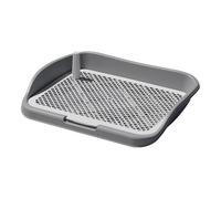 mophrati Dog Training Toilet Pee Pad Holder Pet’s Training Experience Keeping Floors Clean Always Pet Hospital Dog Toilet Pee Pad Holder Potty Tray, Gray, 48x36.5x8.5cm