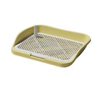 mophrati Dogs Toilet Made With Durable PP Lightweight Structure For Maximum And Long Lasting Which Is Wear Resistant And Bite Resistant And Not Easy To Leak, Yellow, 48x36.5x8.5cm