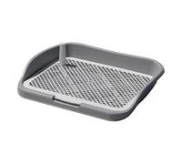 mophrati Dogs Toilet Made With Durable PP Lightweight Structure For Maximum And Long Lasting Which Is Wear Resistant And Bite Resistant And Not Easy To Leak, Gray, 48x36.5x8.5cm