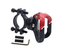 mophrati Double Hooks Bicycle Hanger Hook Heavy Duty Sturdy Quick Release Clip Adjustable Motorcycle Hanger Gadget Double Hooks Supplies Bicycle Heavy Duty Sturdy, Black Red, 5x5.5x6cm