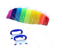 mophrati Dual Line Stunt Kite Soft Kite For Adults Outdoor Sports Easy Control Fun And Entertainment Which Is Lightweight And Portable.Whether Are On Vacation Dual Line Foil Sport