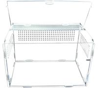 mophrati Durable Acrylic Terrarium Ventilation Suitable For Various Occasions Safe And Non-toxic Reptile Breeding Box Transparent