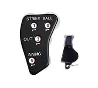 mophrati Durable Baseball Umpire Indicator Made Of ABS Materials For Long-Lasting Umpire Gear Baseball Outs Innings Balls Easy To Operate Strike Softball Black Indicator