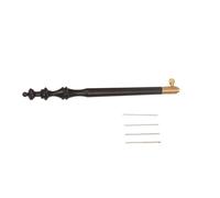 mophrati Durable Crochet Hook Needles Crafted To Last In Comfortable Wood Handle Designed For All Skill Levels To Enjoy DIY Art Crafts 4 Needles Embroidery Sequins Beads