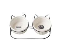 mophrati Durable Drinking Drinker Bowl Kitten Supplies Non Slip Easy Clean Structure Enhances Feeding Makes Pet Comfortable Access To Food And Water Elevated Raised Pets Water Bowl Cats Supply Puppy