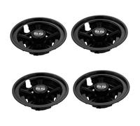 mophrati Durable Golf Cart Hub Caps Comprehensive Coverage Golf Cart Wheel Covers Convenient Installation Buggy Wheel Trims Universal Accessories Pull, black, 8 inch