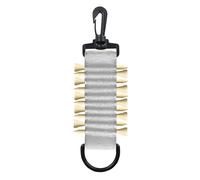 mophrati Durable Golf Tee Carrier Including 10Pcs Portable Storage Solution On Go Golfers Seeking Practicality Golf Tee Holder To Attach To Bag Carts Belts, white, 7x21cm