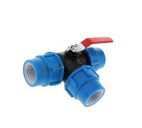 mophrati Durable PE Quick Connect Air Push Tube Tee Union Coupler Fitting 40mm Steel Core