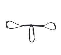 mophrati Durable Resistance Bands Pull Rope for Boxing Muay Thai Strength Training, black 35 lbs