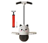 mophrati Dynamic Pogo Jump Ball With Adjustable Handle For Height Suitability In All Fun Outdoor Activities Making Portable And Funny Gift Option For Boys Balance Board High Jump, White