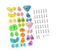 mophrati Dynamic Rock Wall Holds Facilitate Personal Growth As Kids Improve Balance Flexibility And Confidence Tree Climbing Holds For Climber Course Training Adults Rock Wall Climbing Grips