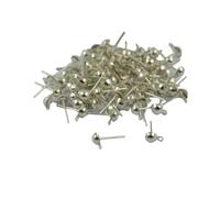 mophrati Earring Findings Ear Stud Pins With Loop Creating Custom Earrings Unique To Style Will Be More Beautiful And Confident Ear Back Findings Pin