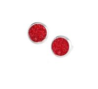 mophrati Earrings Stainless Steel Fashionable Eardrops Beautiful Classic Ear Studs Gorgeous Gift Birthday Party Wedding, Red