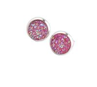 mophrati Earrings Stainless Steel Fashionable Eardrops Beautiful Classic Ear Studs Gorgeous Gift Birthday Party Wedding, Pink