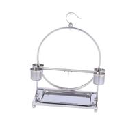 mophrati Easy To Bird Stand Perch With Tabletop Training Playground Pet Owners Looking To Engage With Birds Easy To Clean. Feeding Cups On Both Sides Are Convenient For Placing Food Suitable For Small