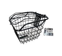 mophrati Easy To Install Bike Basket Hanging Storage Transporting Pets And Groceries Strong Large Capacity And Even Carrying Small Dogs/cats Detachable Metal Bike Hanging Basket