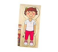 mophrati Educational Jigsaw Puzzles Toy For Preschool Kids Engaging Jigsaw Puzzles Wooden Puzzle Improve Problem Solving Farm Wooden Human Body Puzzle Toys Game For Baby