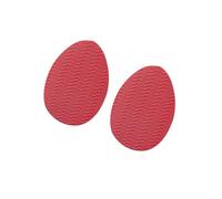 mophrati Effective Non-Slip Rubber Shoe Pads for High Heels with Self-Adhesive, Round Head Red