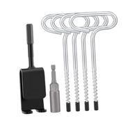 mophrati Efficient Ice Fishing Necessity Ice Anchor Power Drill Adapter Insert Tool Quick Setup for Tent Nails Placing Anchors Outdoor Fixation of Nail Bracket