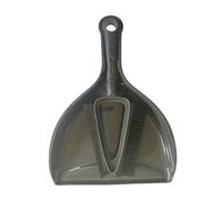mophrati Efficient Sweeper for Quick-Drying and Lightweight Cleaning PP Dustpan and Brush Set Broom Dustpan Broom Vacuum , Black Gray , Two in one Set