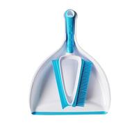 mophrati Efficient Sweeper for Quick-Drying and Lightweight Cleaning PP Dustpan and Brush Set Broom Dustpan Broom Vacuum , Blue , Two in one Set