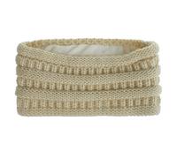 mophrati Elastic And Stretchable Knitted Headbands For Women Stay Cozy All Day Fashionable Winter Knitted Headbands Warm, Beige