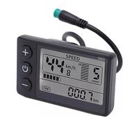mophrati Electric Bike LCD Display S866 Meter Control Panel Effortless Installation Premium ABS Waterproof Display Meter S866 Electric Plug Hardness Value Is
