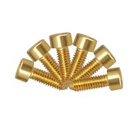 mophrati Electric Guitar Bridge Saddle Intonation Screw Essential For Instrument Repairs And DIY Project Upgrades Musical Instrument Accessories Guitar, Gold, Length 15.5mm