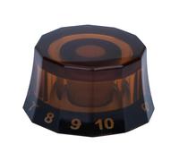 mophrati Electric Guitar Knob Features Essential Potentiometer Knobs 0-10 Volume Control Adjustments Suitable For Bass Easy To Electric Guitar Bass Speed Control Knobs Volume, Light Brown, 25.08mm